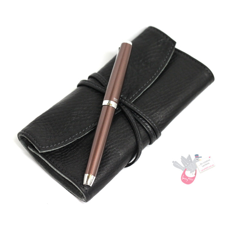 PILOT Pensemble Leather Pen Wrap - 5 Pen - Black