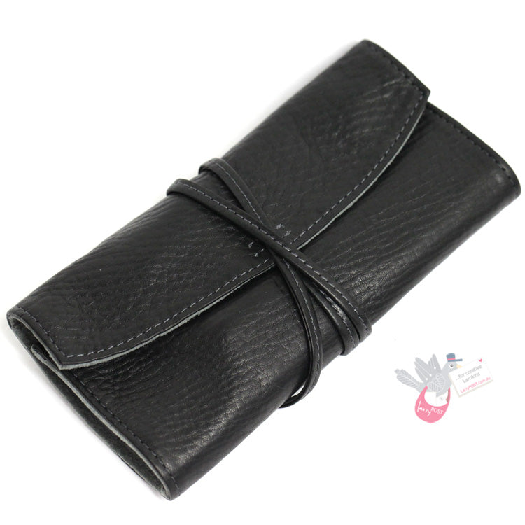 PILOT Pensemble Leather Pen Wrap - Black - 5 Pen