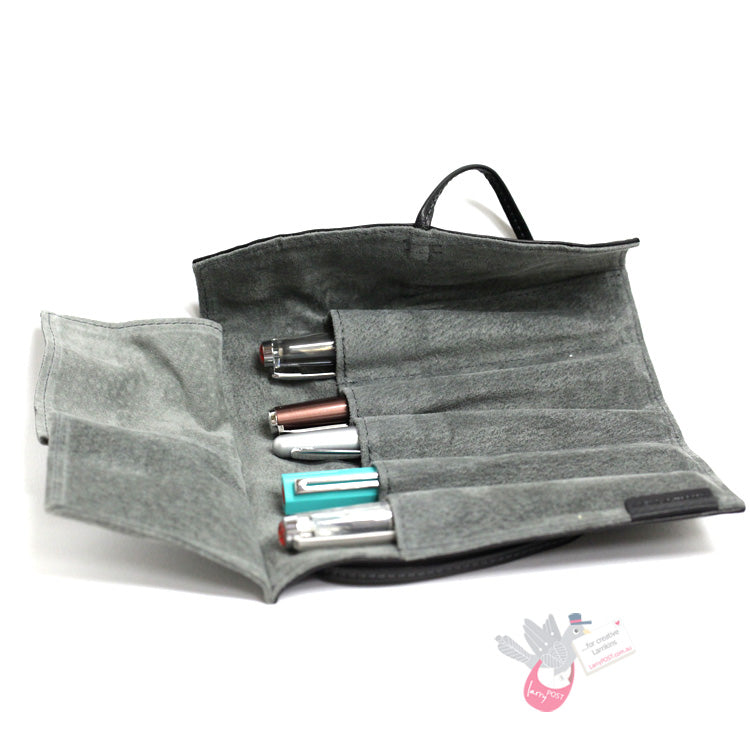 PILOT Pensemble Leather Pen Wrap - 5 Pen - Black