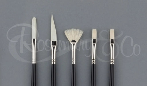 ROSEMARY & CO Leon Holmes 'Little Extras' Brush Set for Oils - Long Handle (5 Brushes)