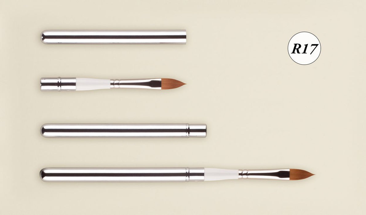 ROSEMARY & CO Reversible Pocket Brush - R17 - Golden Synthetic - Pointed - Cat's Tongue (9 x 19mm)