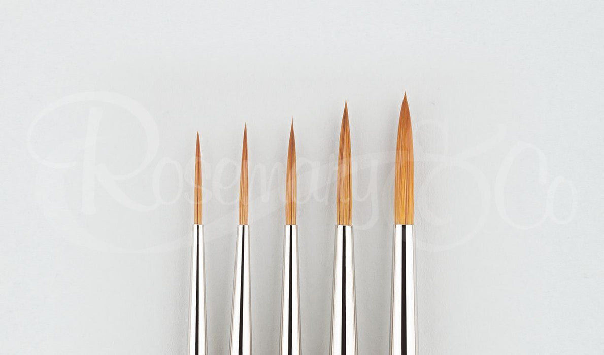 ROSEMARY & CO Brush - Series 771 - Red Sable Blend - Rigger Size 6 (3.5 x 23.5mm) - Short Handle