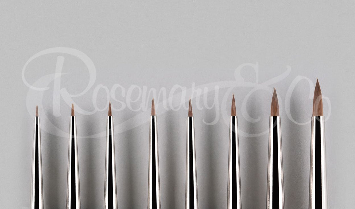 ROSEMARY & CO Brush - Red Dot (Synthetic Sable) - Mini Spotter - Size 2 (1 x 5.5mm)