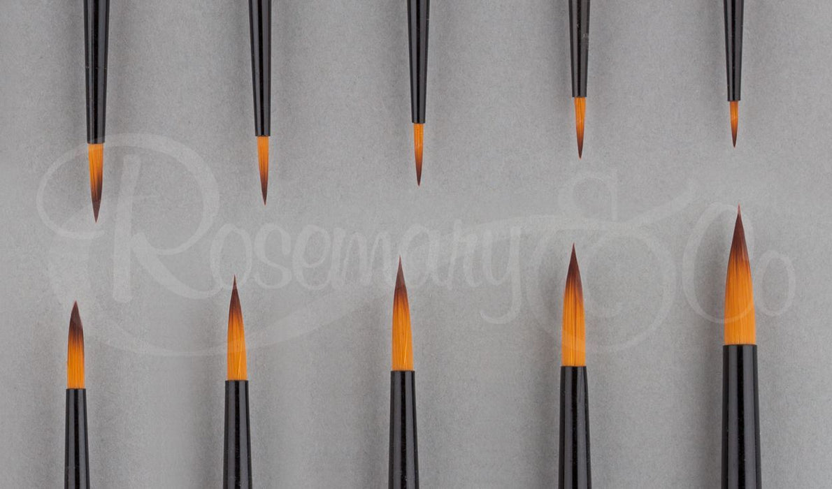 ROSEMARY & CO Brush - Series 313 (Golden Synthetic) - Pointed Round - Size 5 (3.2 x 16mm)