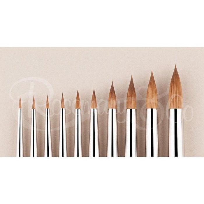 ROSEMARY & CO Watercolour Brush - Series 323 - Pure Kolinsky Sable Spotter - Size 8 (5.8 x 19.2mm)