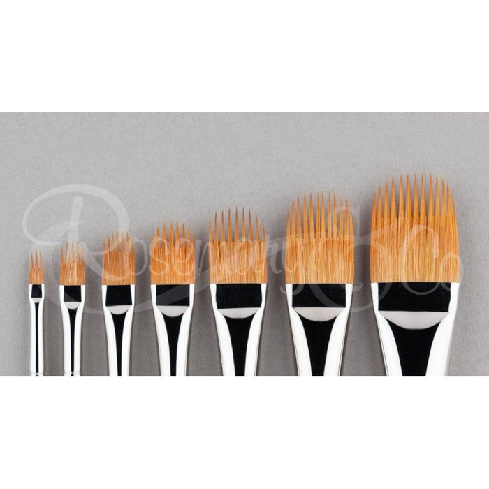 ROSEMARY & CO Brush - Series 2230 - Spiky Comber Golden Synthetic - 1" (25.6 x 31.4mm) - Short Handle