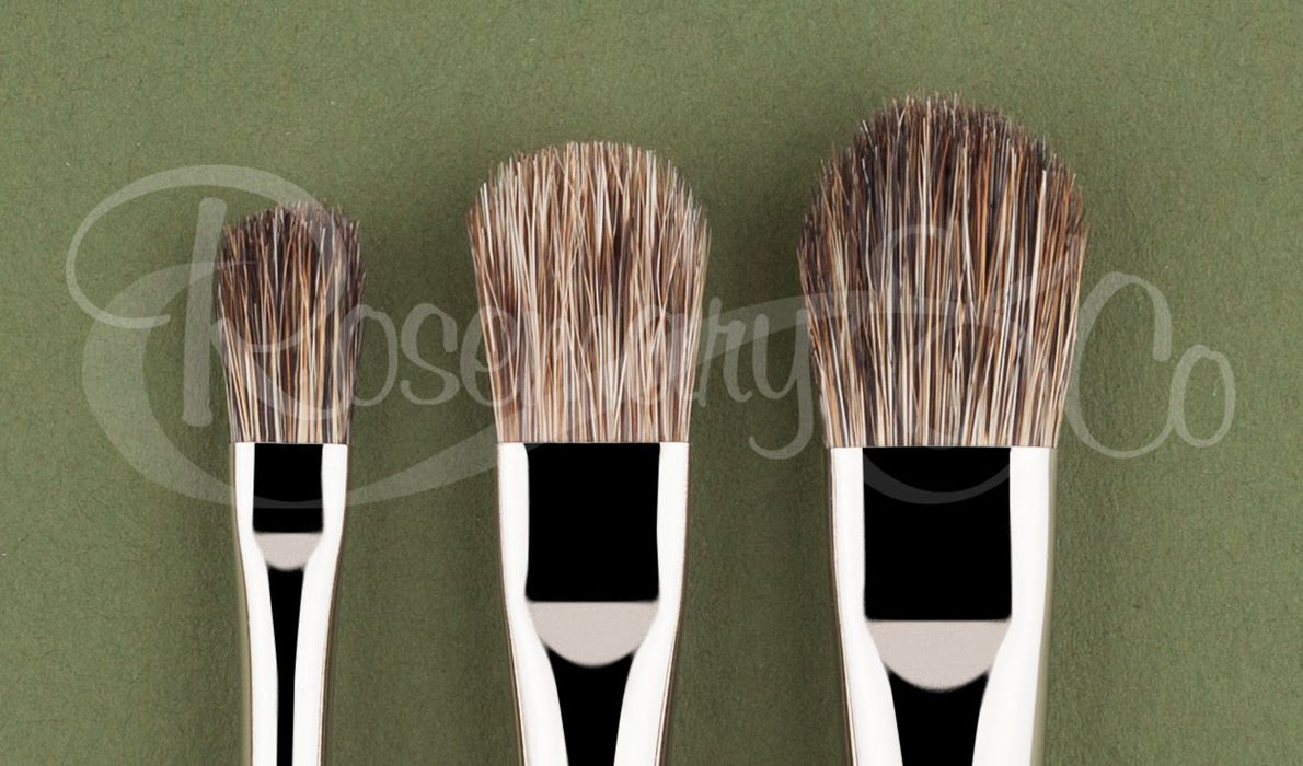 ROSEMARY & CO Tree & Texture Brush - Series 32 - Badger Hair - Medium 3/8" (middle brush in image)