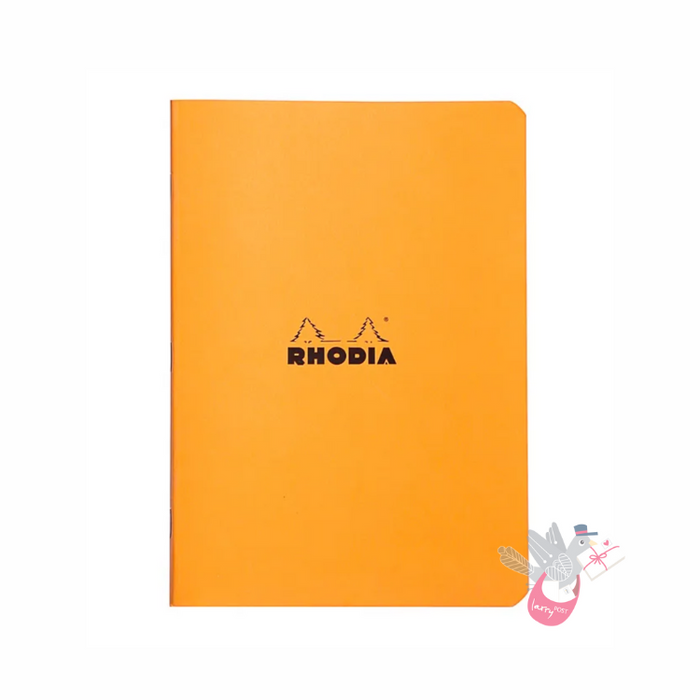 RHODIA Side-Stapled Notepad - Orange - A5 - Grid