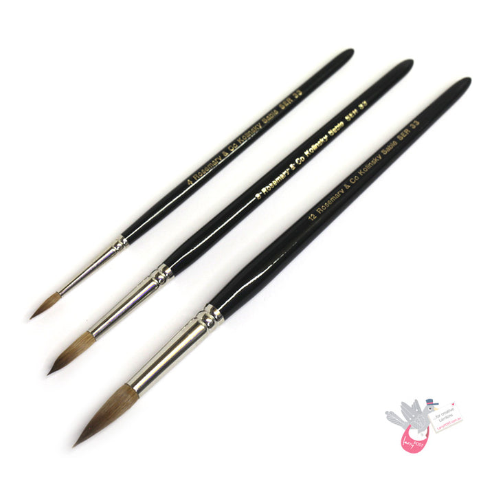 ROSEMARY & CO - Set 50 - Kolinsky Watercolour Brushes