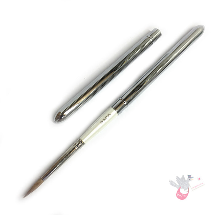 ROSEMARY & CO Reversible Pocket Brush - R0 - Kolinsky Sable - Pointed Size 4