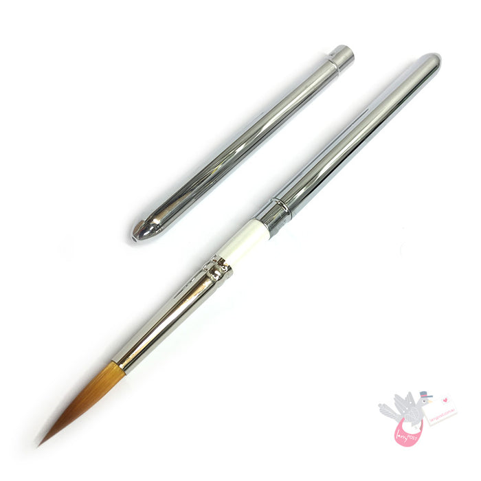 ROSEMARY & CO Reversible Pocket Brush - R10 - Golden Synthetic - Pointed Size 8