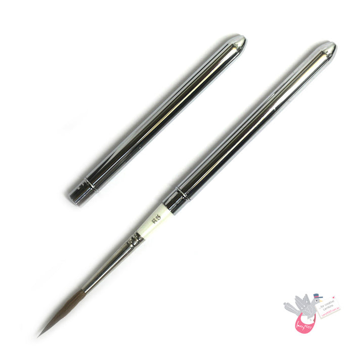 ROSEMARY & CO Reversible Pocket Brush - R5 - Pure Kolinsky Sable - Rigger Size 6