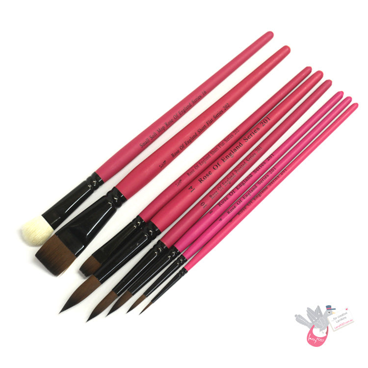 ROSEMARY & CO Brushes - Set 20 - All Mediums (8 Brushes)