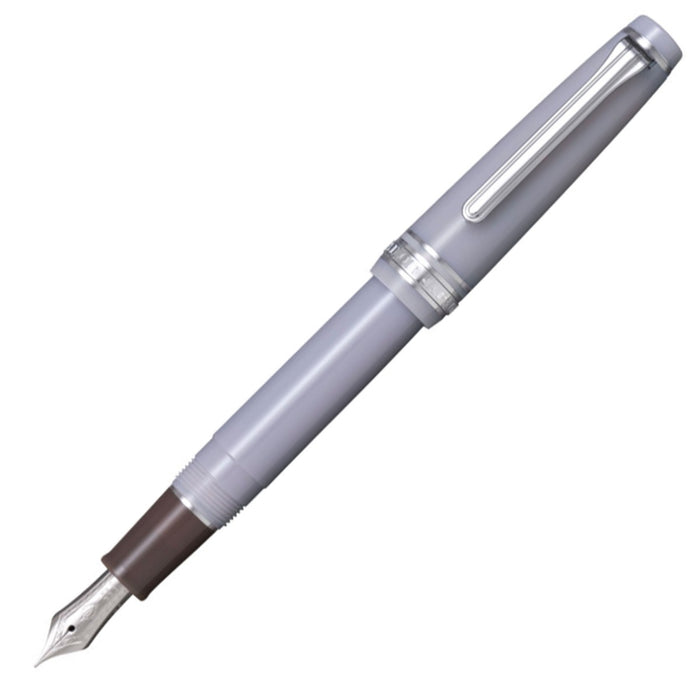 SAILOR Shikiori PG Slim (14k nib & converter) - Kamoshika Deer (Winter) - Grey/Rhodium - Medium Fine Nib