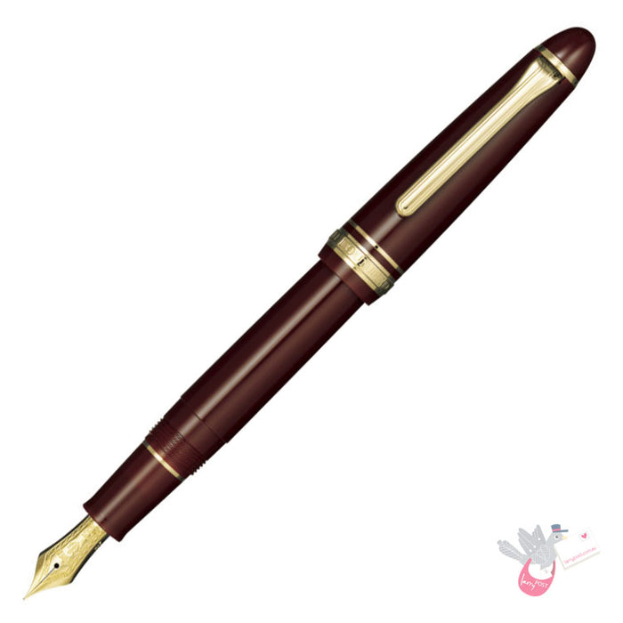 SAILOR 1911 - Standard Series (21K gold nib & Converter) - Maroon/Gold - Medium Nib