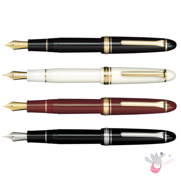 SAILOR 1911 Classic - Large Series (21K gold nib & Converter) - White/Gold - Fine Nib