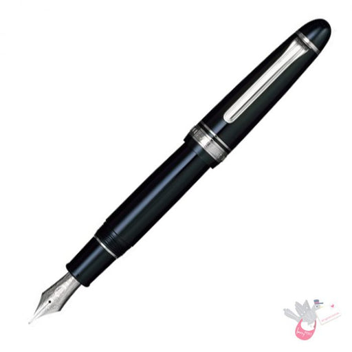 SAILOR 1911 King of Pens (21K gold nib & Converter) - Black/Rhodium - Broad Nib