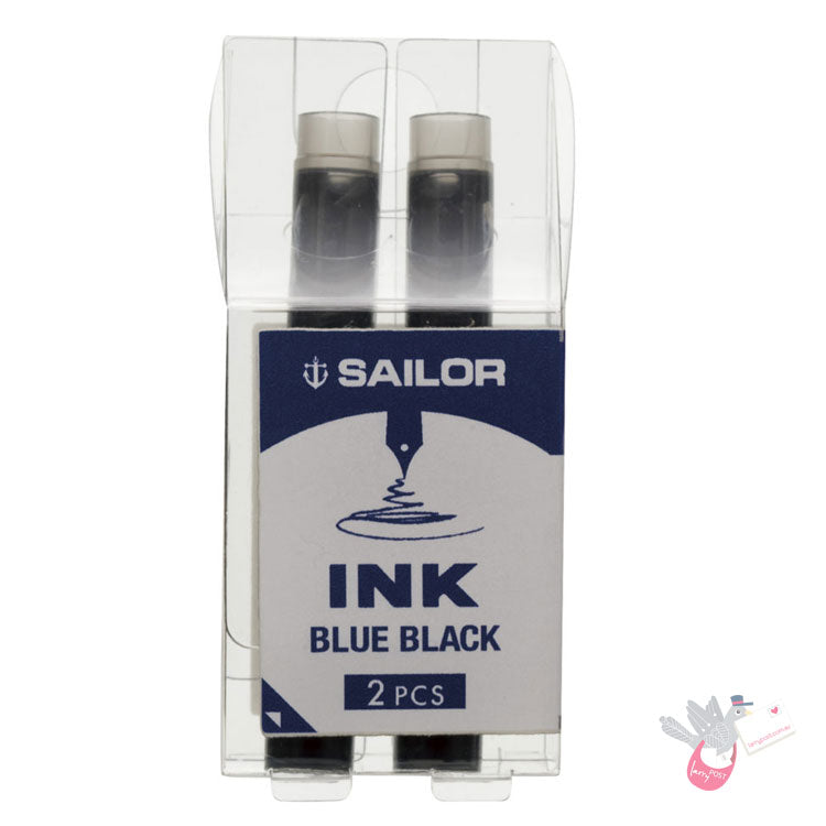 SAILOR Basic Ink Cartridges - Pack of 2 - Blue Black