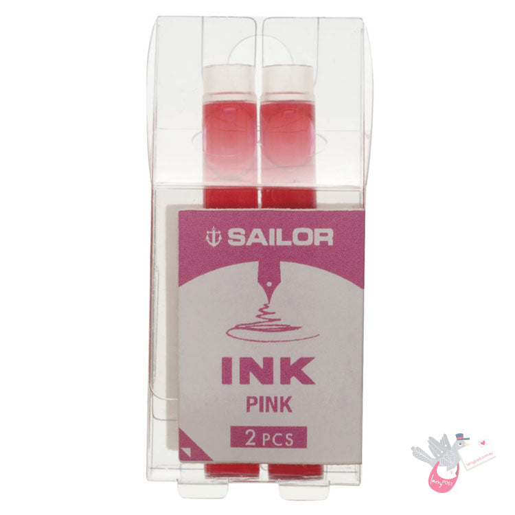 SAILOR Basic Ink Cartridges - Pack of 2 - Pink