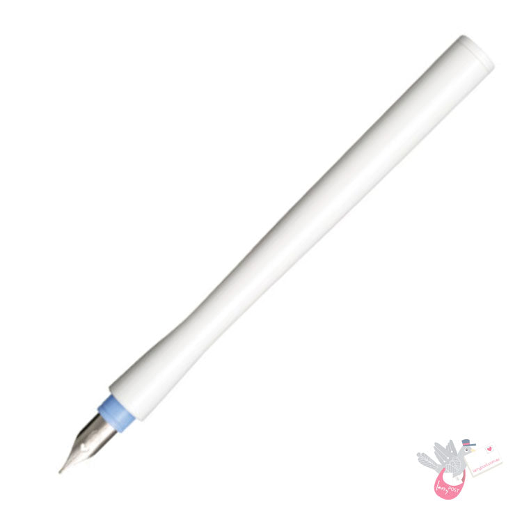 SAILOR Hocoro Dip Fountain Pen - White/Blue - Rounded Fine nib