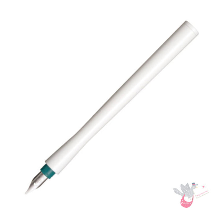 SAILOR Hocoro Dip Fountain Pen - White/Green - 1.0mm Stub nib