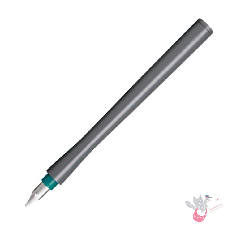 SAILOR Hocoro Dip Fountain Pen - Grey/Green - Set with two nibs - Rounded Fine/1.0mm Stub nibs