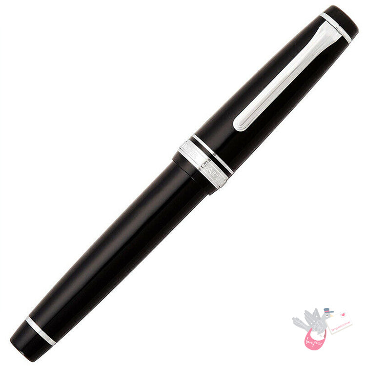 SAILOR Prof Gear (21k bigold nib & converter) - Black/Chrome - Broad Nib
