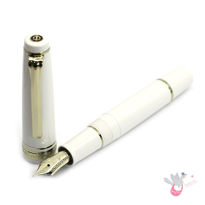 SAILOR Prof Gear Slim Mini - Series 2 - (14k gold nib, Mini converter) - Beni White - Medium Fine Nib