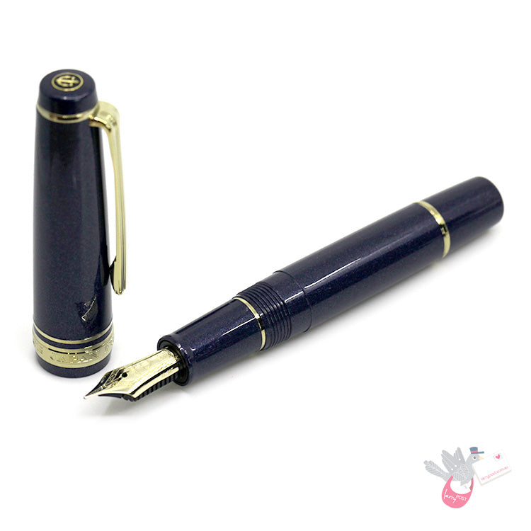 SAILOR Prof Gear Slim Mini - Series 2 - (14k gold nib, Mini converter) - Night Blue - Medium Fine Nib