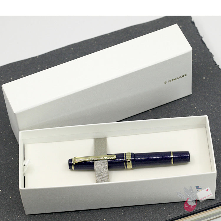 SAILOR Prof Gear Slim Mini - Series 2 - (14k gold nib, Mini converter) - Night Blue - Medium Fine Nib