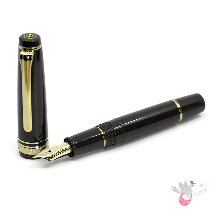 SAILOR Prof Gear Slim Mini - Series 2 - (14k gold nib, Mini converter) - Puff Brown - Medium Fine Nib