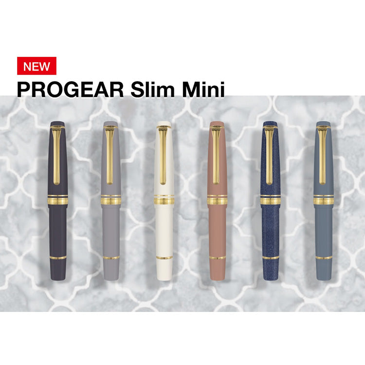 SAILOR Prof Gear Slim Mini - Series 2 - (14k gold nib, Mini converter) - Beni White - Medium Fine Nib