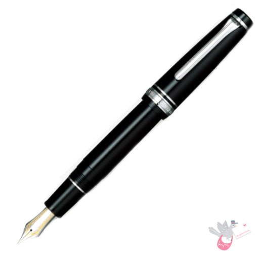 #2037 SAILOR Prof Gear (21k bigold rhodium plated nib & converter) - BlackChrome