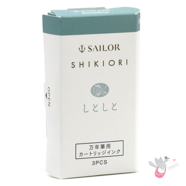 SAILOR SHIKIORI Fountain Pen Ink Cartridges - Pack of 3 - Shitoshito