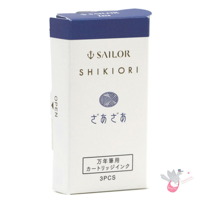 SAILOR SHIKIORI Fountain Pen Ink Cartridges - Pack of 3 - Zaza