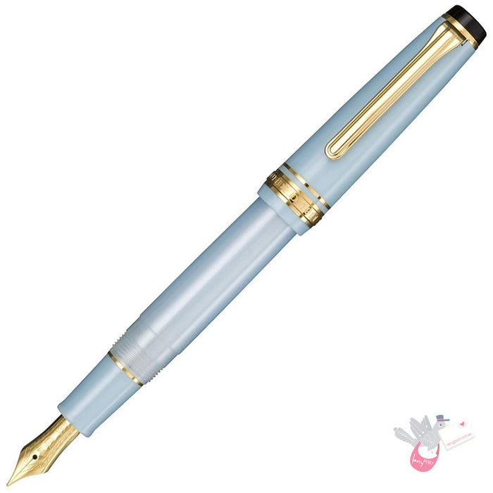 #1224 SAILOR SHIKIORI Prof Gear Slim (14k gold plated nib & converter) - Light Blue/Gold