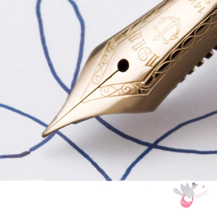 SAILOR SHIKIORI Prof Gear Slim - Dragon Palace - Fountain Pen (14k gold plated nib & converter) - Light Green/Gold - Medium Fine Nib