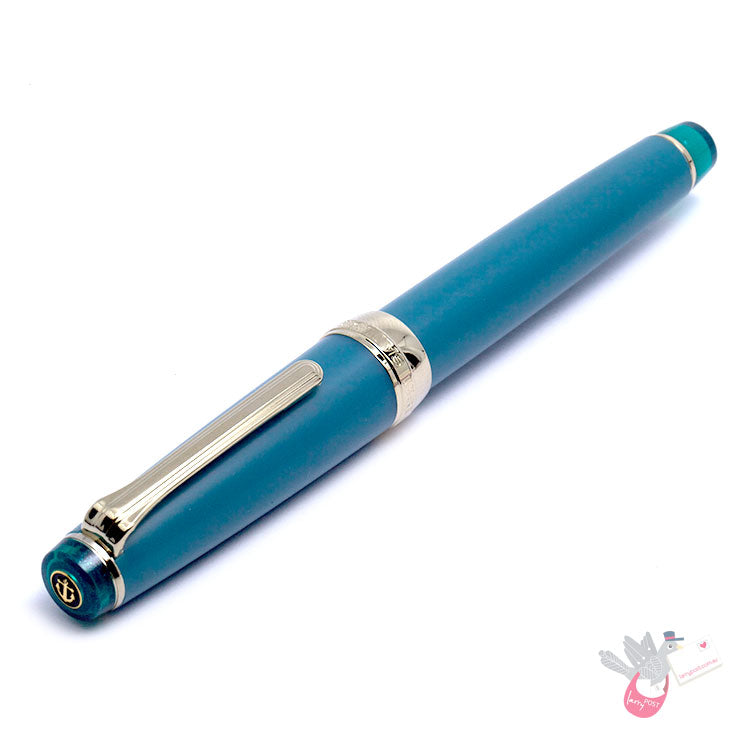 SAILOR SHIKIORI Ameoto "Kirisame"  Fountain Pen (Includes 21kt nib and converter) - Teal - Medium Fine nib