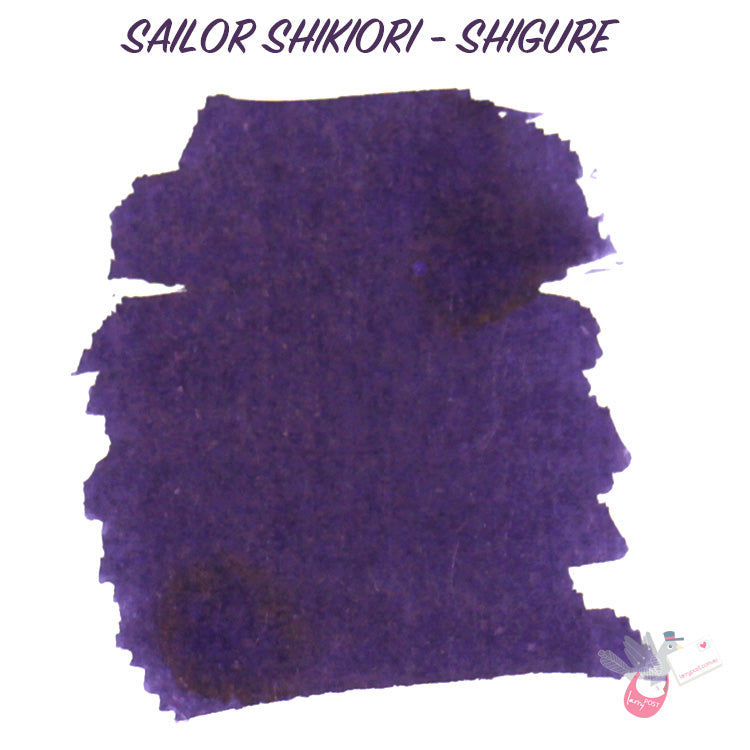 SAILOR SHIKIORI Fountain Pen Ink - 20mL - Shigure (Surprising Purple)