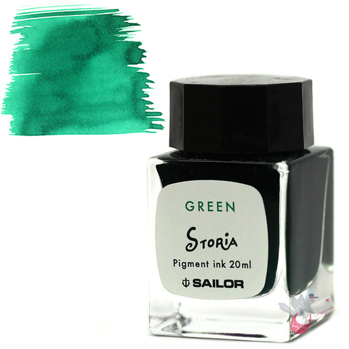 SAILOR STORiA Pigment Ink - 20mL bottle - Balloon (Green)