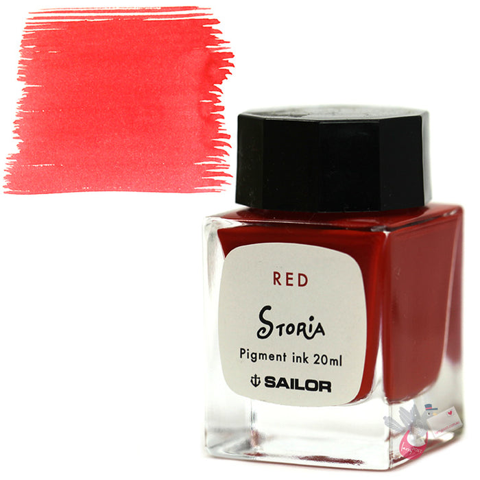 SAILOR STORiA Pigment Ink - 20mL bottle - Fire (Red)