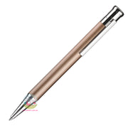 OTTO HUTT Design 04 - Ballpoint Pen - Satin Matt Lacquering over Palladium and Sterling Silver - Sand Colour