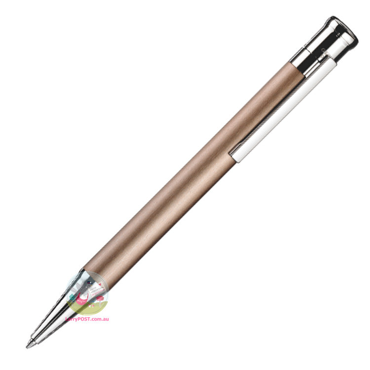 OTTO HUTT Design 04 - Ballpoint Pen - Satin Matt Lacquering over Palladium and Sterling Silver - Sand Colour