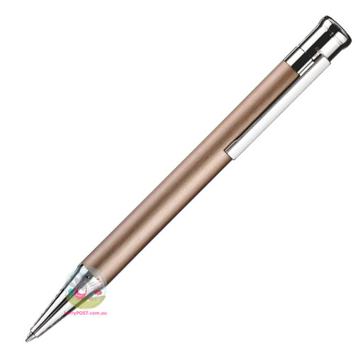 OTTO HUTT Design 04 - Ballpoint Pen - Satin Matt Lacquering over Palladium and Sterling Silver - Sand Colour