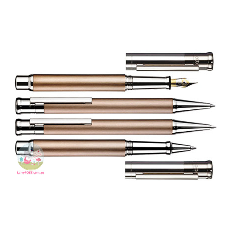 OTTO HUTT Design 04 - Ballpoint Pen - Satin Matt Lacquering Over Palladium and Sterling Silver - Sand Colour