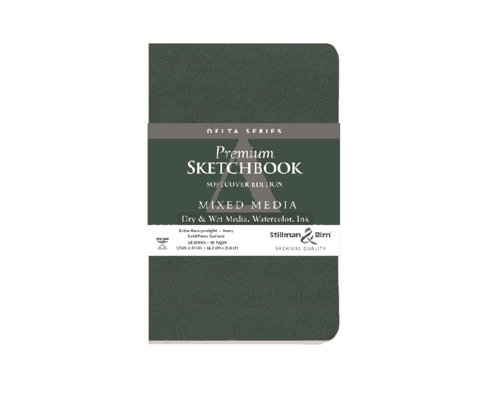 STILLMAN & BIRN Delta Sketchbook - Softcover - Portrait A5 (5.5 x 8.5" / 14 x 21.6cm) - 270gsm (Copy)
