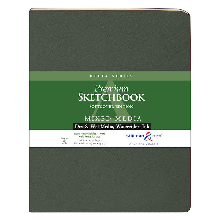Stillman & Birn BETA Sketchbook - Softcover - Portrait XL (8 x 10" / 20.3 x 25.4cm) - 270gsm