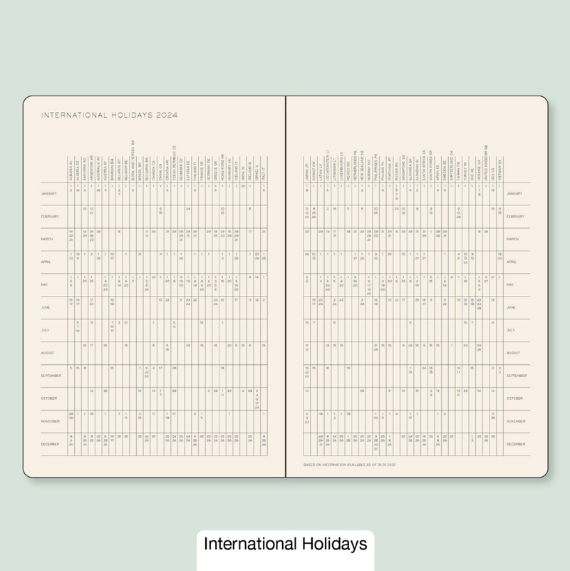 2026 LEUCHTTURM1917 Daily Diary Planner - Hard Cover - Medium (A5)