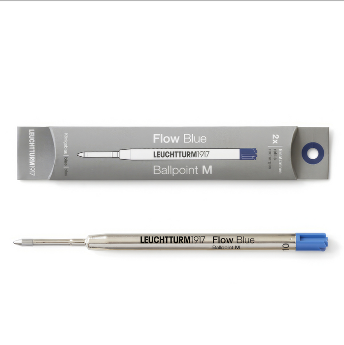 Drehgriffel No.1 Ballpoint Refill - Pack of 2 - Royal Blue Ink - Medium (M)