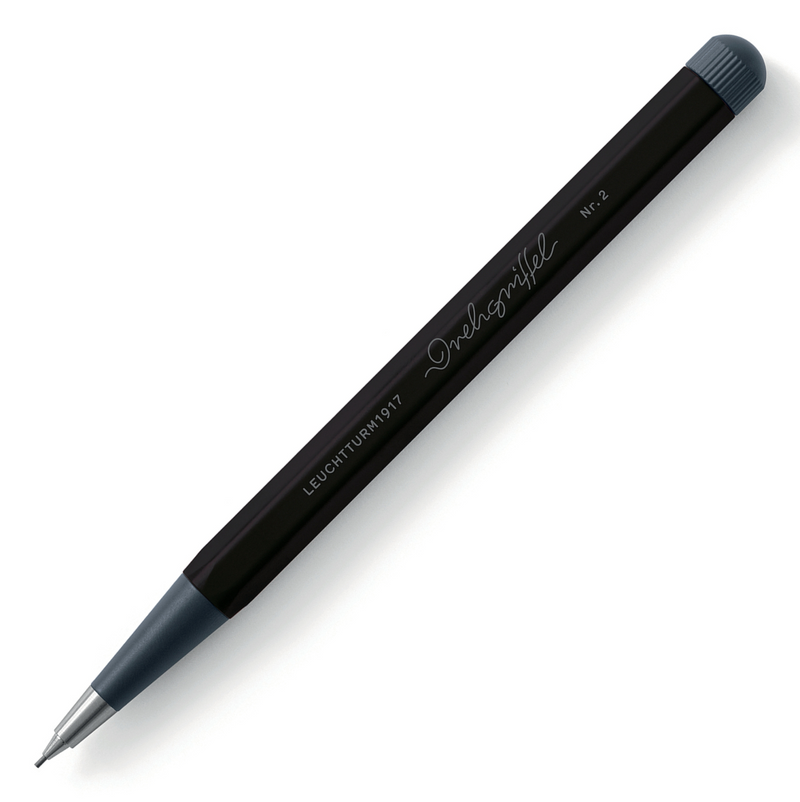Drehgriffel No.2 Twist Pencil - HB Graphite (0.7mm) - Aluminium Barrel in Black